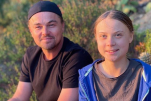 Leonardo DiCaprio and Greta Thunberg